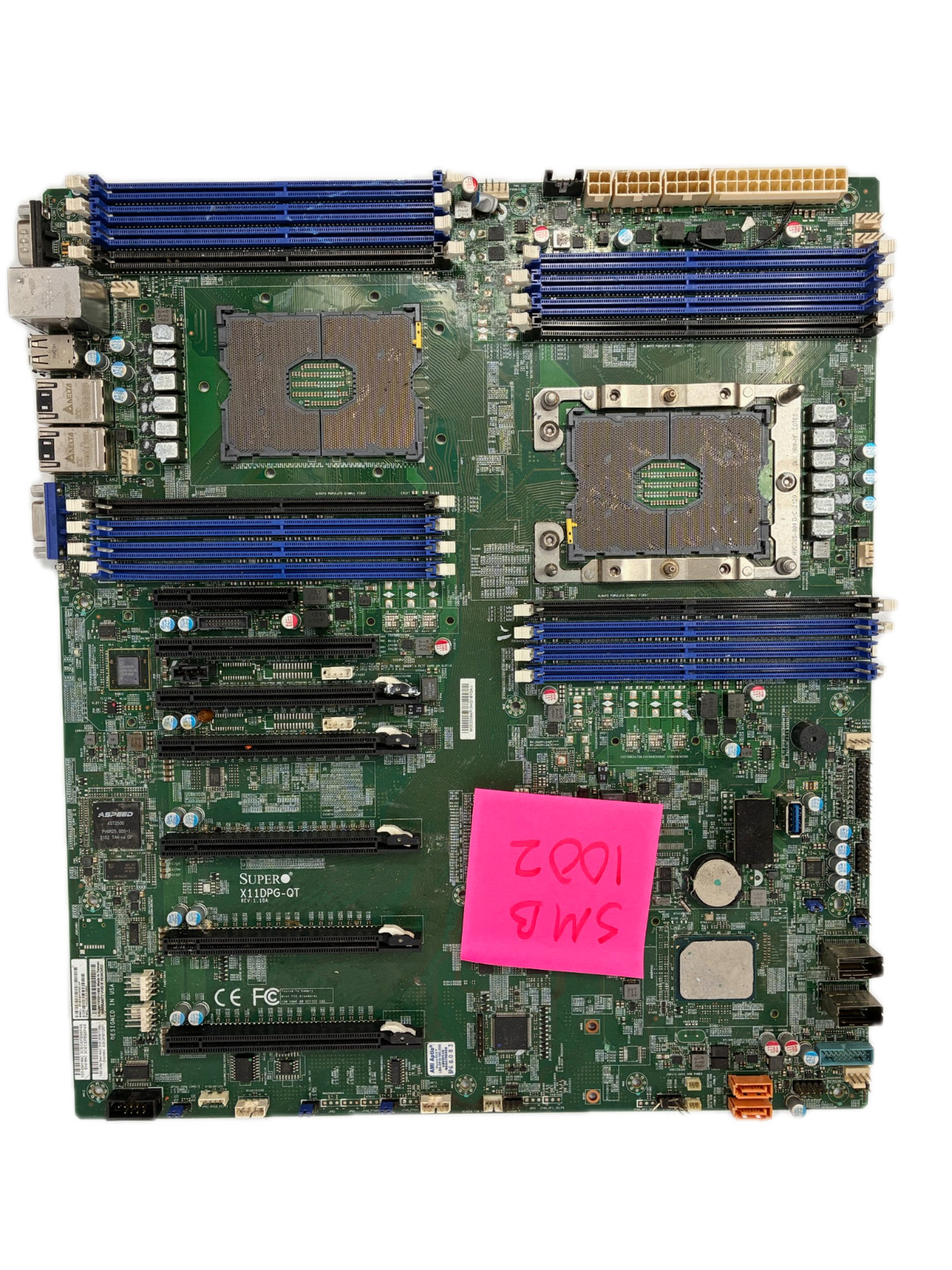 Supermicro X11DPG-QT Intel Chipset 2 Sockets LGA 3647 Motherboard FOR PARTS ONLY