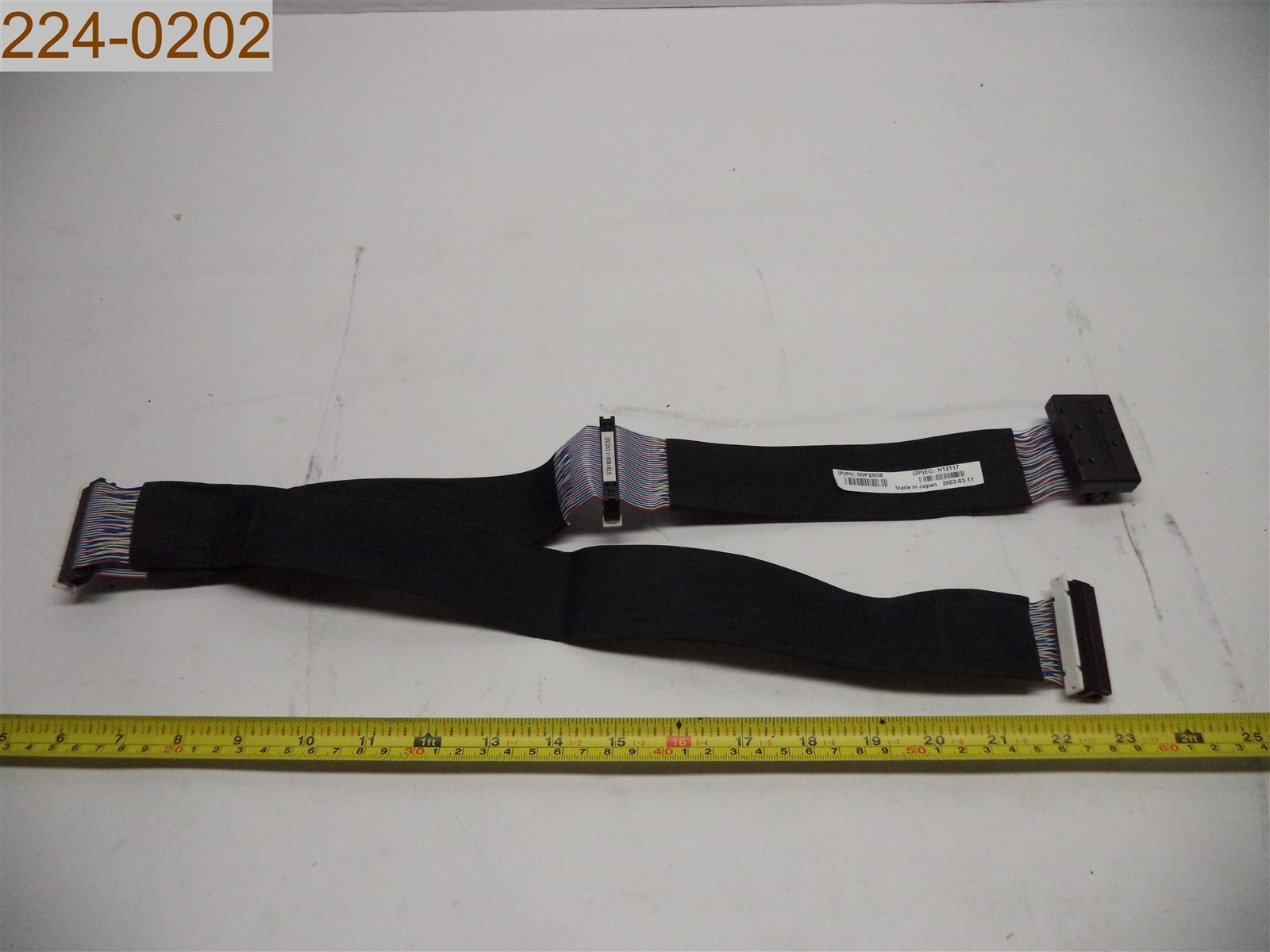 IBM 00P2808 SCSI Media Device Signal Cable to PCI SCSI Adapter 2-Drop Connector