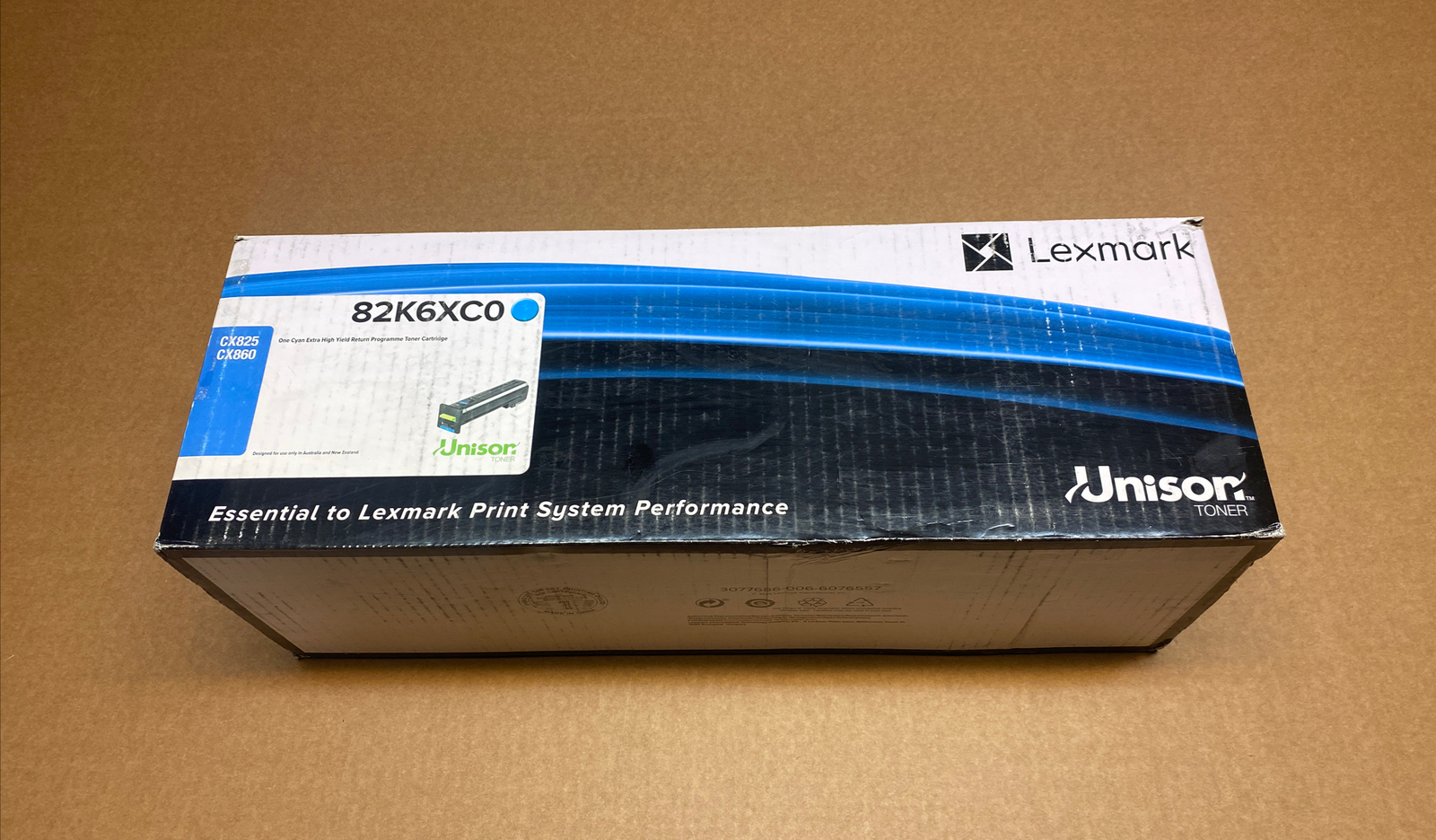 Genuine Lexmark 82K6XC0 Extra High Cyan Yield Toner - 22K pages for CX860 CX820