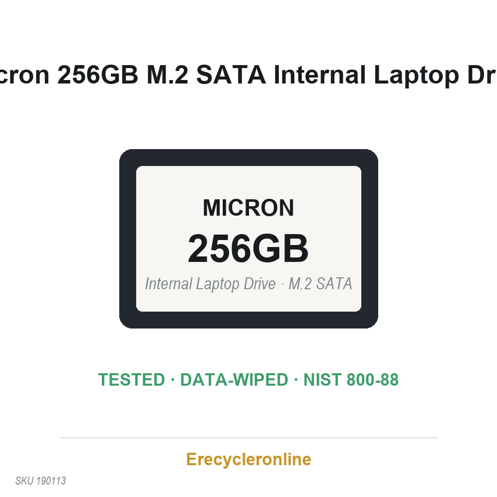 Micron 256GB M.2 SSD 2450 NVMe