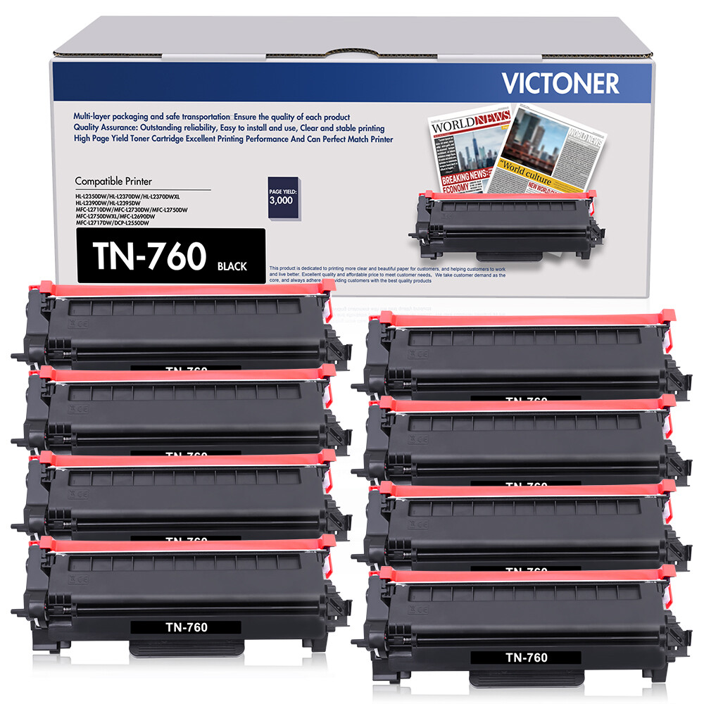 TN760 TN730 Toner Cartridge For Brother MFC-L2690DW DCP-L2550DW HL-L2395DW Lot