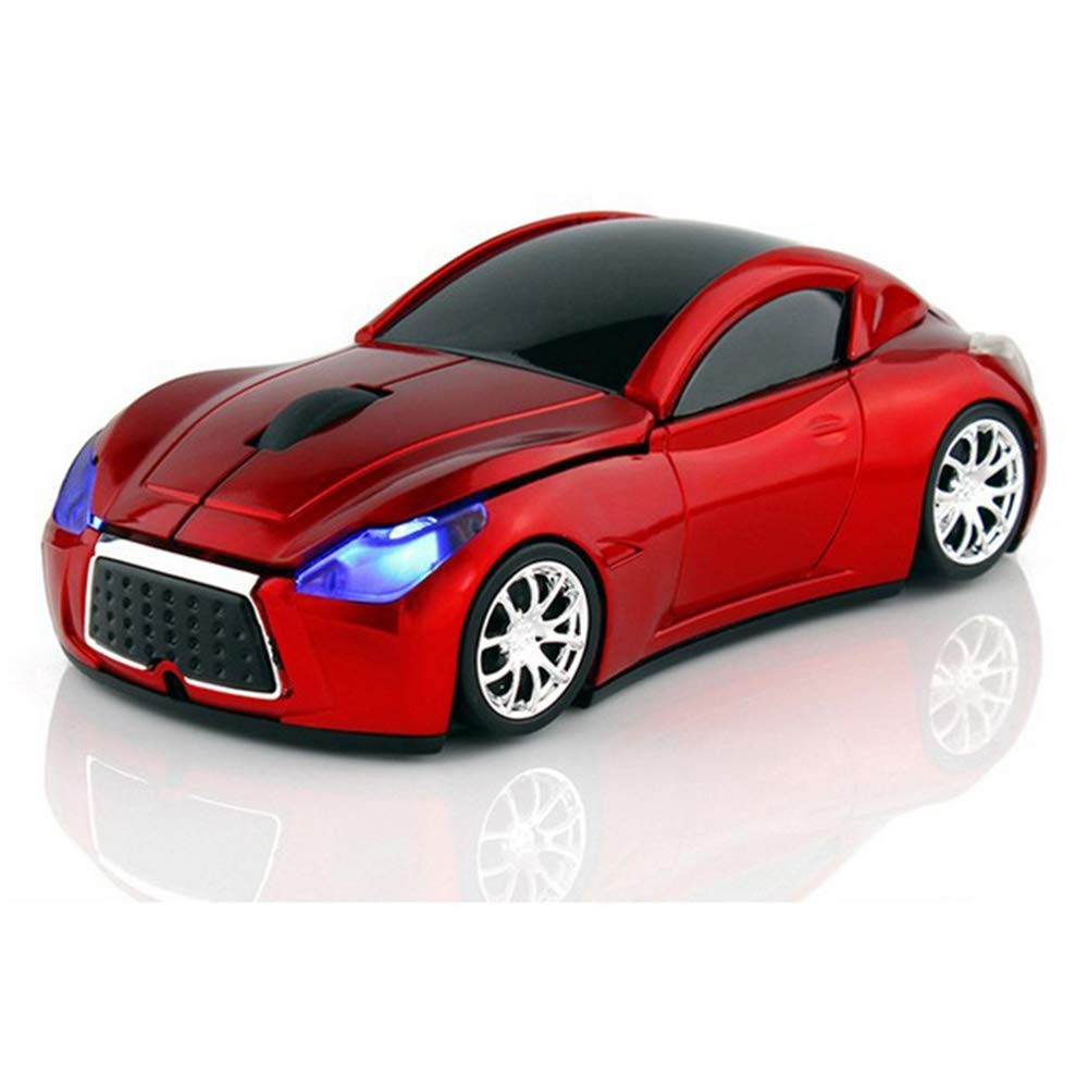 Race Car Mouse Wireless Sports Car Shaped Computer Optical Mouse 2.4Ghz LED Lig