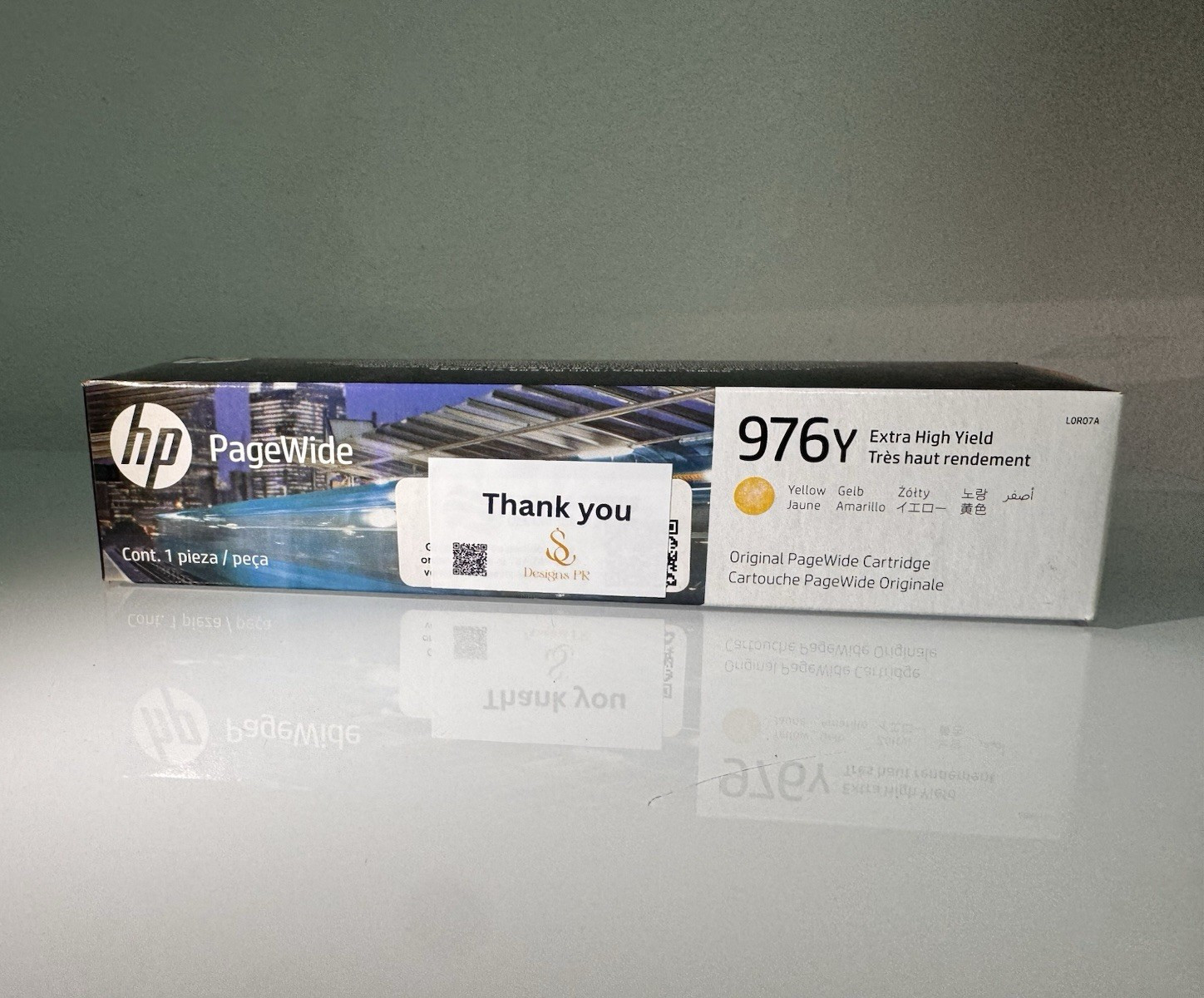 HP PageWide 976Y Genuine Original Extra High Yield Ink Cartridge - Yellow L0R07A