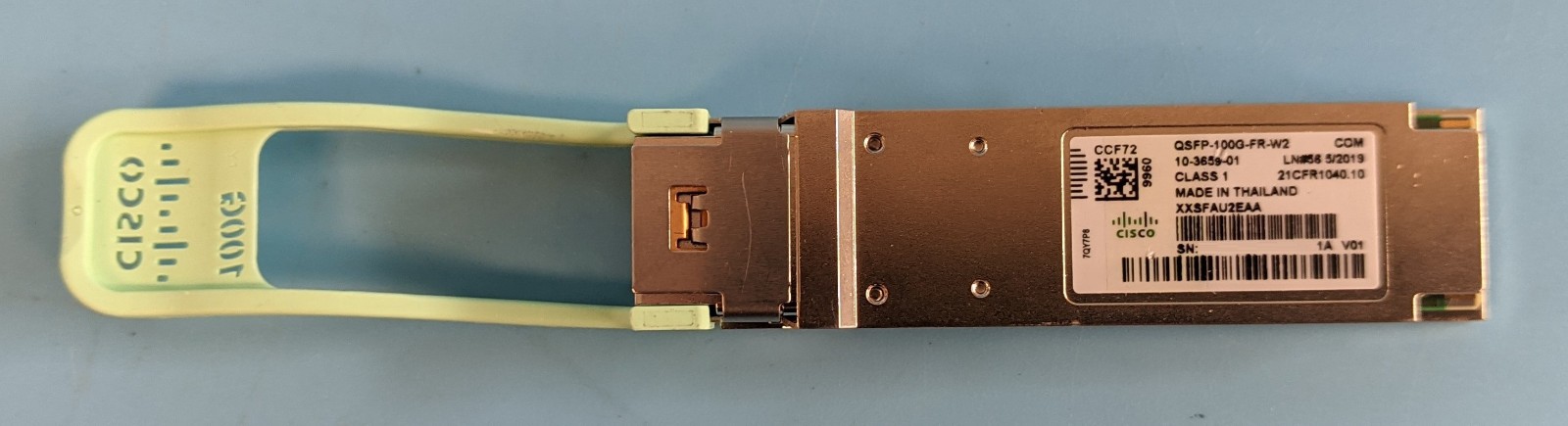 Cisco 10-3659-01 QSFP-100G-FR-W2 100GBase QSFP28 SMF 2km 1310nm LC Transceiver
