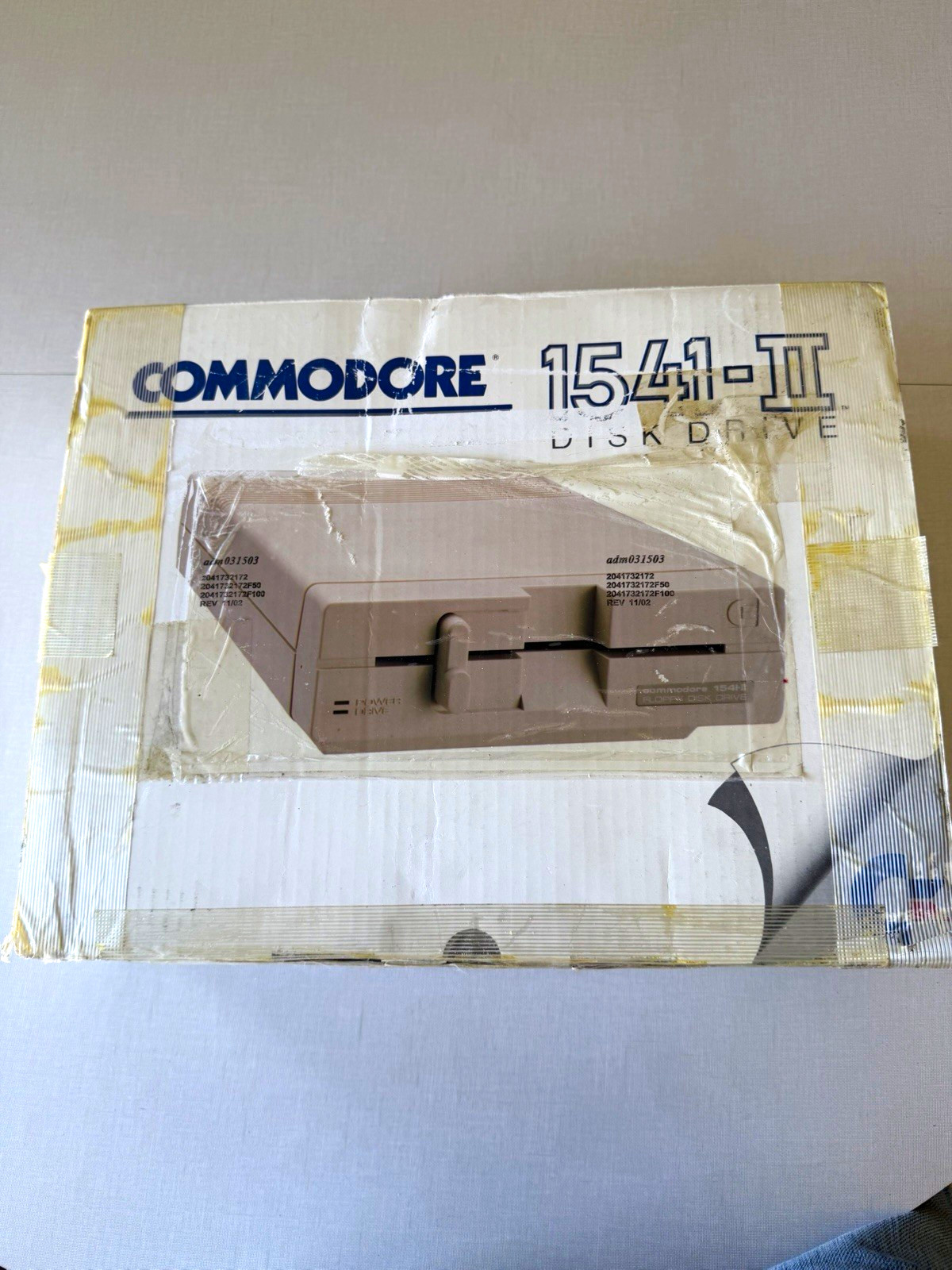 Commodore 1541-II 5.25" Floppy Drive 170KB Beige Box & Power Supply, untested