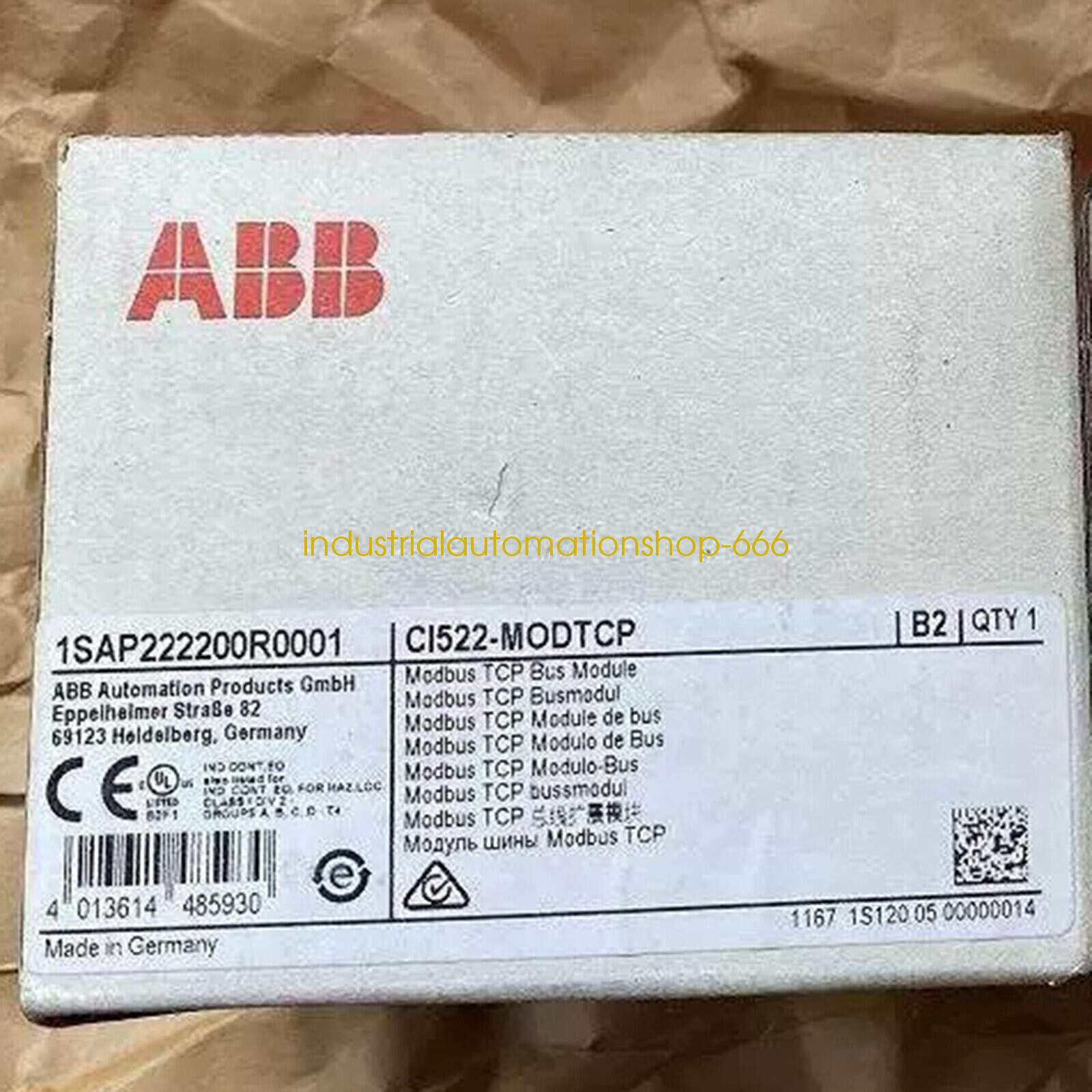 1PC New ABB CI522-MODTCP 1SAP222200R0001 Module Shipping by DHL/FedEX