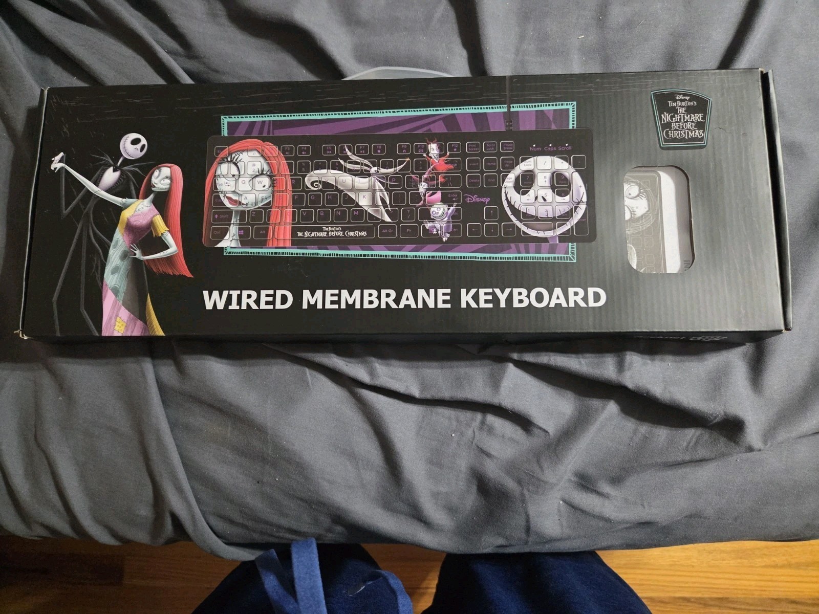 The Nightmare Before Christmas Wired Membrane Keyboard  NEW By Geeknet Usb