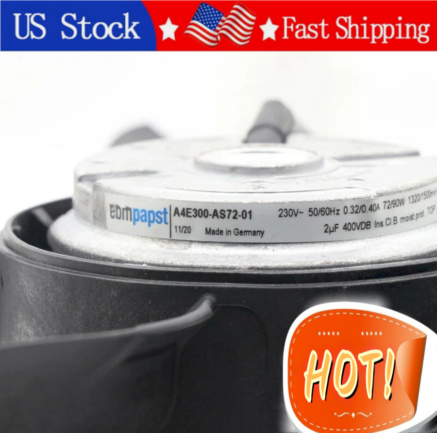 1PCS New Ebmpapst A4E300-AS72-01 230VAC 72/90W φ300MM IP44 Cooling Fan Fast Ship