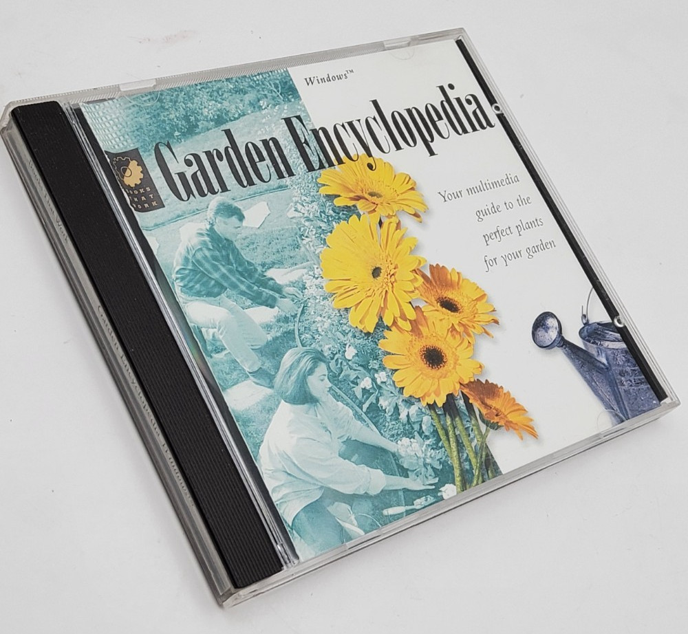 Garden Encyclopedia CD-ROM 1995 Books That Work Windows 3.1 95 Vintage Software