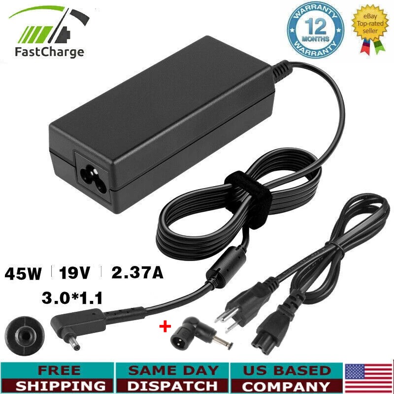 Laptop Charger For Acer Aspire 5 A515-54 A515-54G Ac Adapter Power Cord 45W HOT
