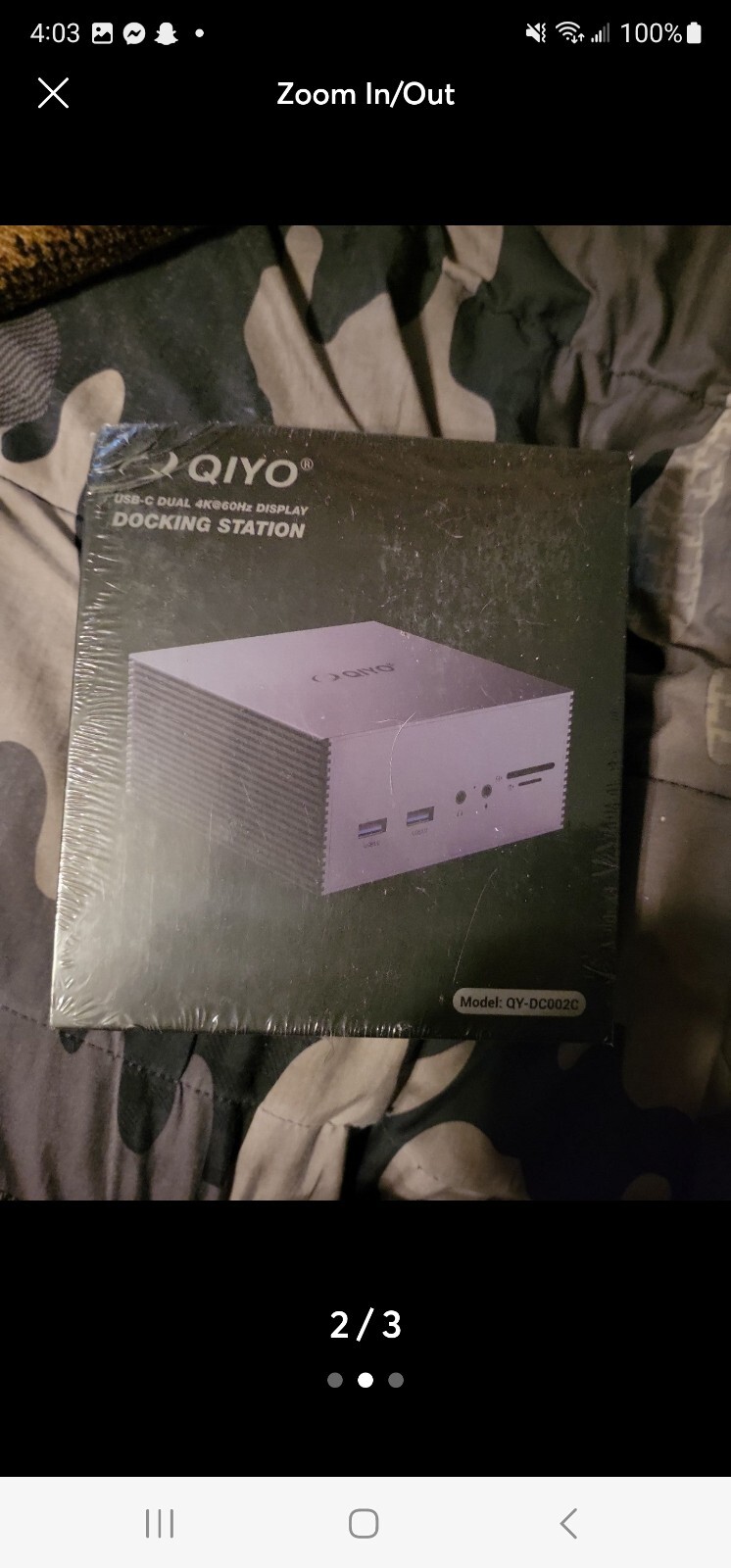 Q- QIYO- QY-DC002C- Docking Station USB-c Dual 4k@60hz Display