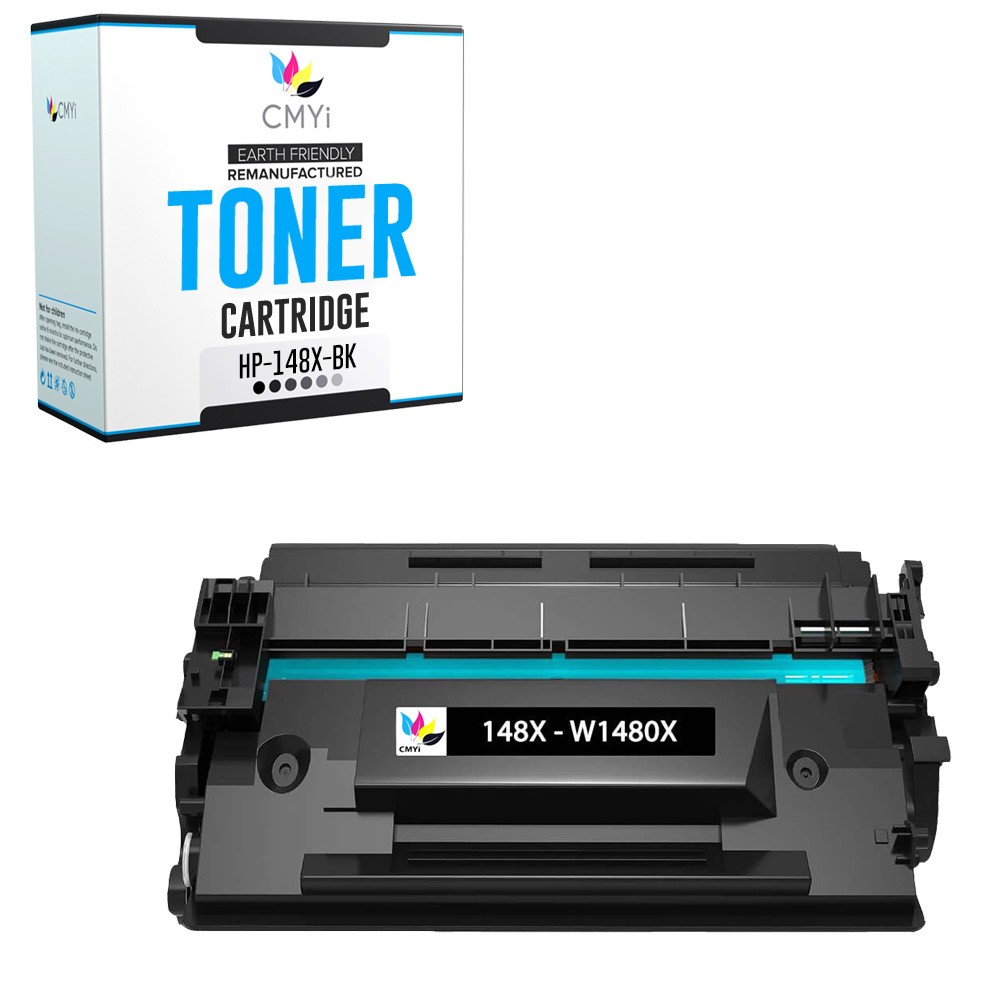 1-Pack CMYi Replacement 148X Black Toner Cartridge for HP LaserJet Pro 4001dne