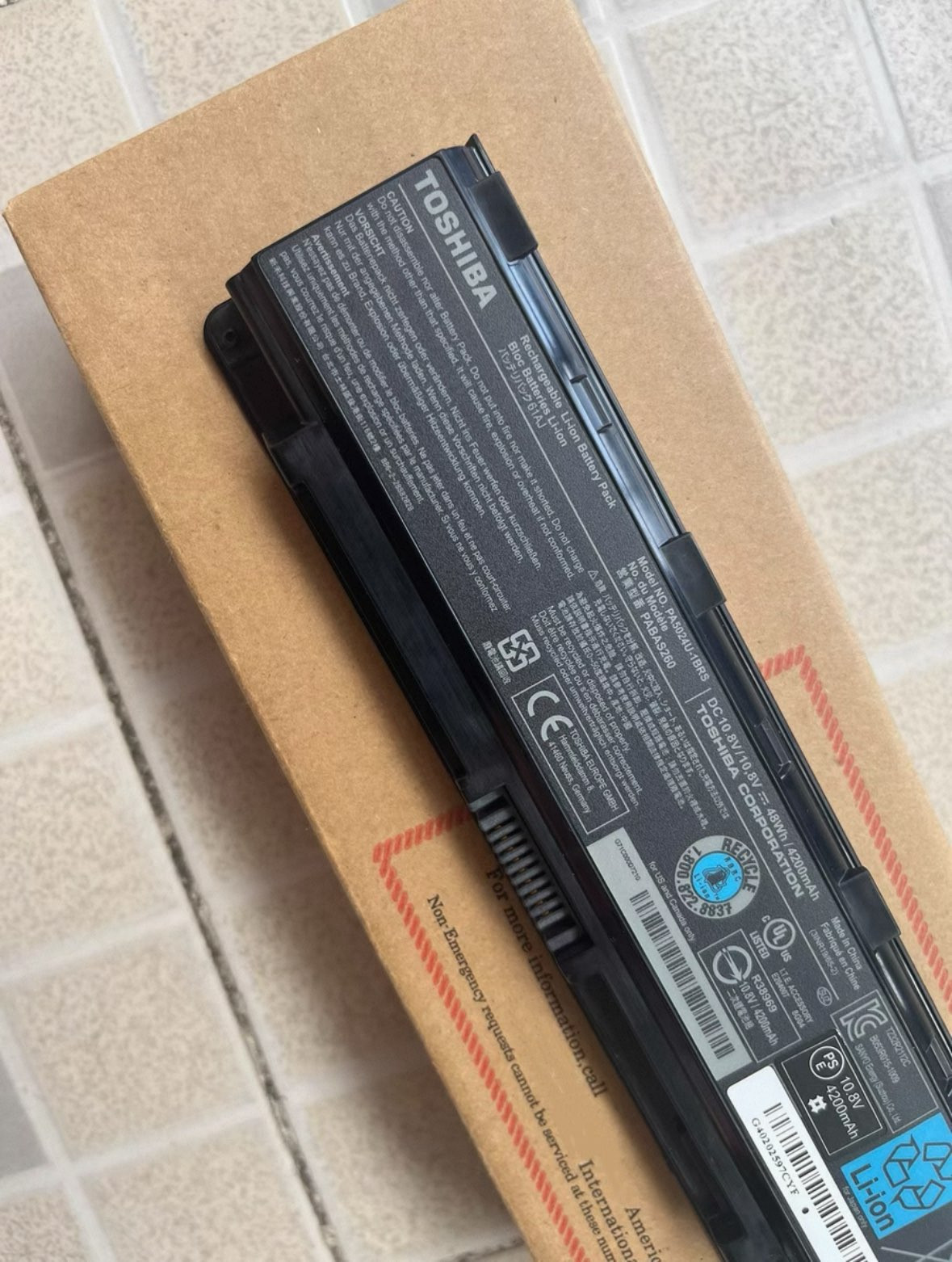 New OEM Genuine PA5024U-1BRS Laptop Battery For Toshiba Satellite C850 PABAS260