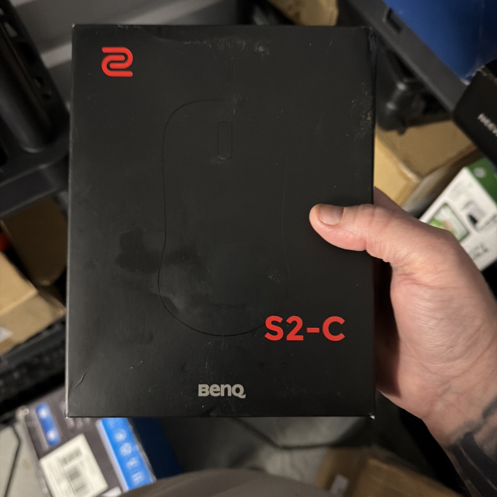 BenQ ZOWIE S2-C Gaming Mouse Symmetrical Wired Esports Paracord Black FPS