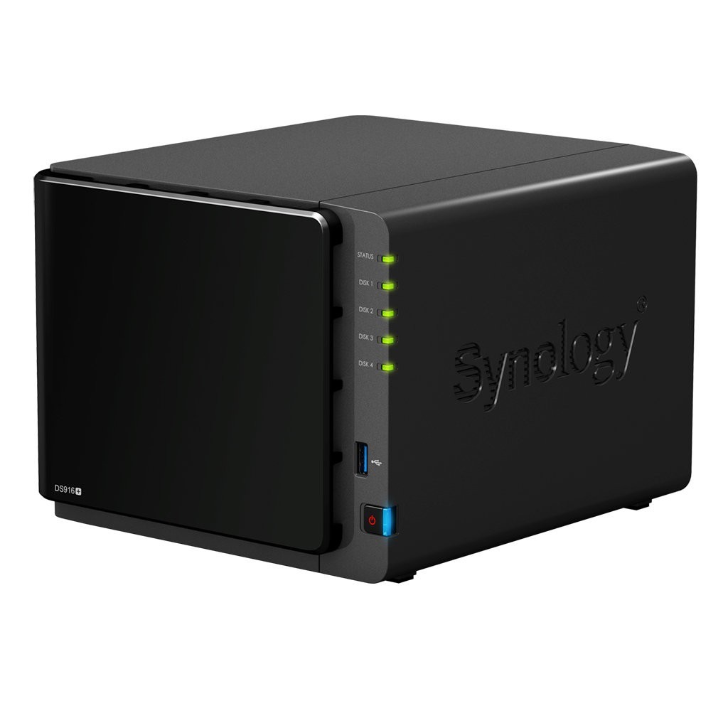 Synology DS916+ 4-Bay NAS DiskStation Diskless Intel Quad-Core 2x LAN