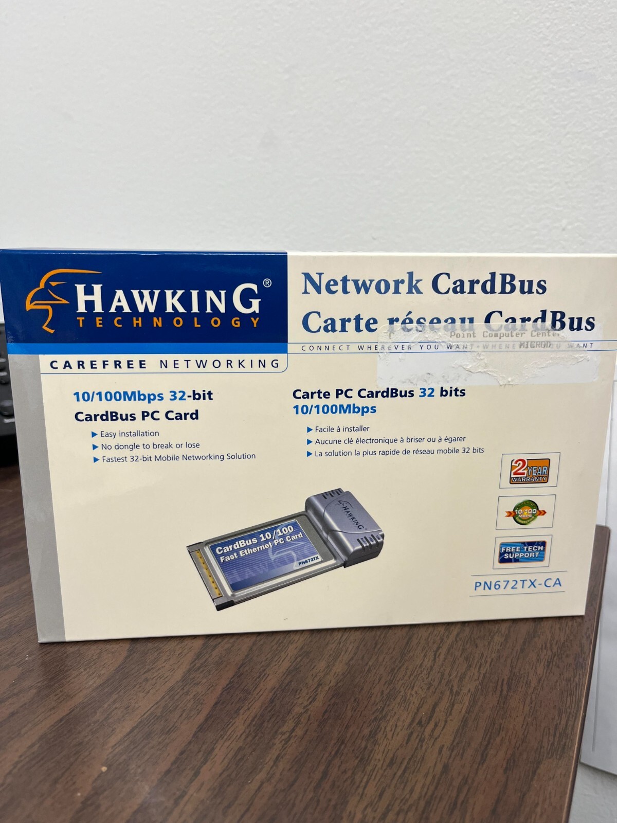 VINTAGE - HAWKING TECHNOLOGY - NETWORK CARDBUS 10/100 Mbps 32-bit