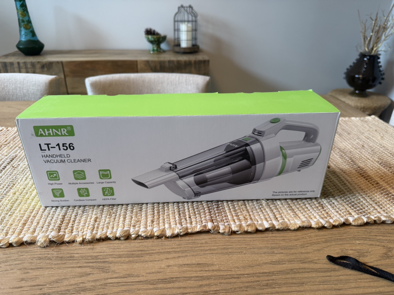 NIB -AHNR Handheld Vacuum Cordless 16000PA Powerful Suction Vacuum Dust Quiet 