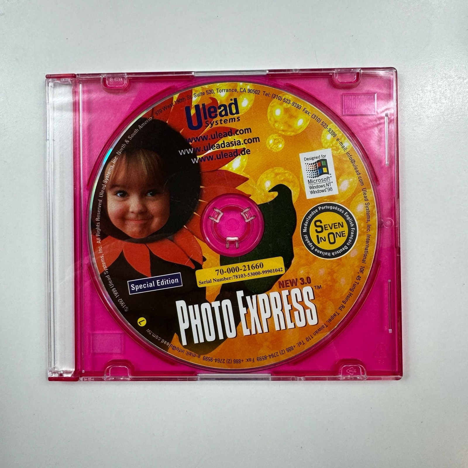 Ulead Systems Photo Express New 3.0 Special Edition PC CD-ROM Softawre