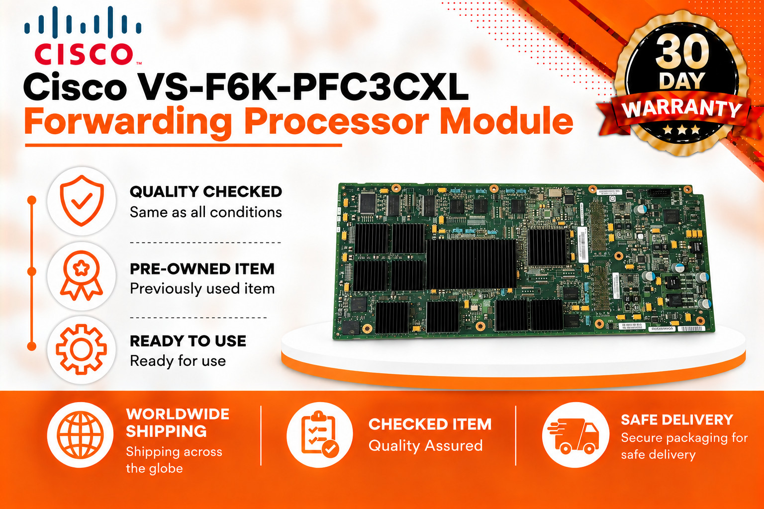 Cisco VS-F6K-PFC3CXL Forwarding Processor Module