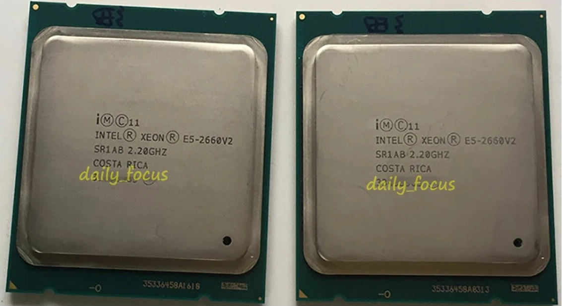 Matched pair 2pcs Intel Xeon E5-2660 v2 SR1AB 10C 2.2GHz 25MB LGA2011 CPU