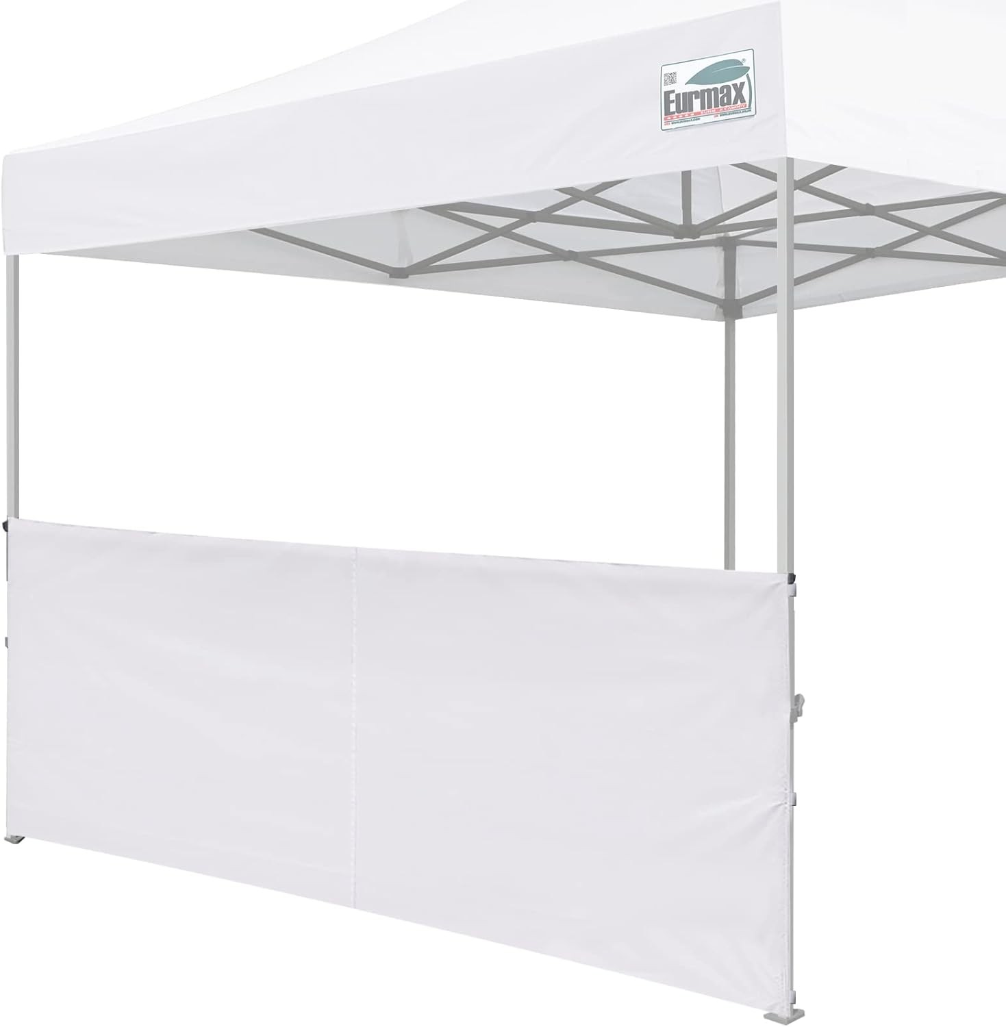 Eurmax USA Instant SunWall for 10x10 Pop up Tent, Canopy Half 10x3ft, White 
