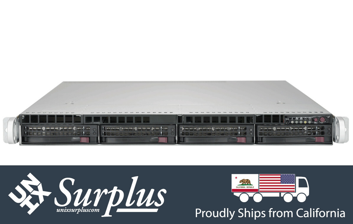 1U Supermicro UXS Server Intel Xeon E3-1270 V3 32GB DDR3 4x1GB Ethernet IPMI