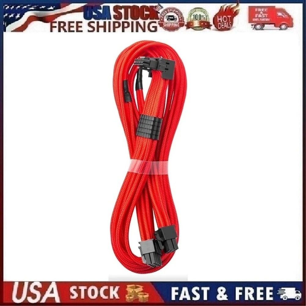 CableMod - C-Series Pro - Sleeved 12VHPWR 90° PCI-e - 16P to Dual 8P, Variant A