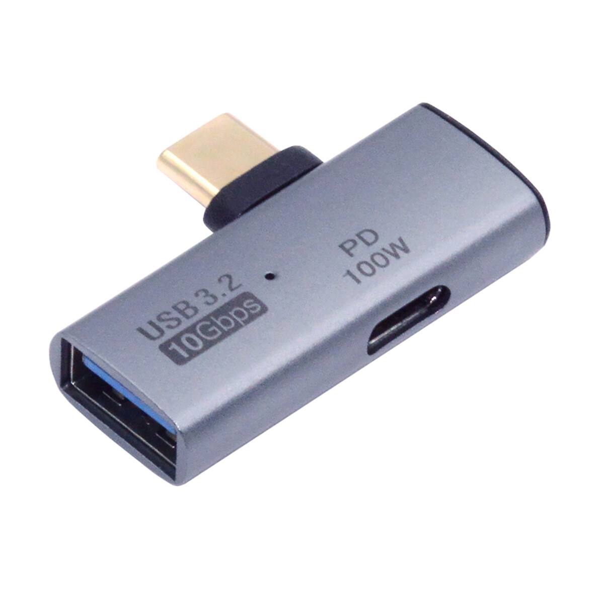 Cablecy 10Gbps USB-C Type-C to USB 3.0 Female OTG & 100W PD Power Adapter