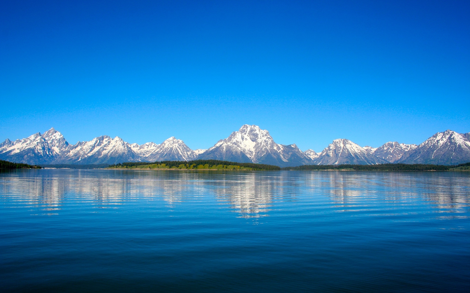 Landscape wyoming mountains usa water sky mountain pass Custom Gaming Mat Desk