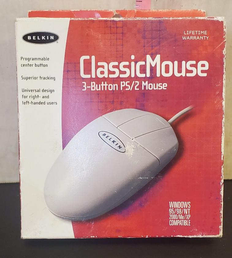 BELKIN F8E811 CLASSIC 3 BUTTON PS2 MOUSE