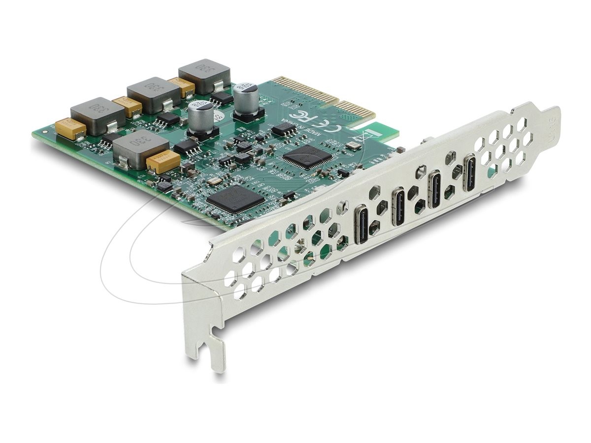 Delock PCI Express x4 Card to 4 x USB Type-C 10Gbps Low Profile Cavo 90935