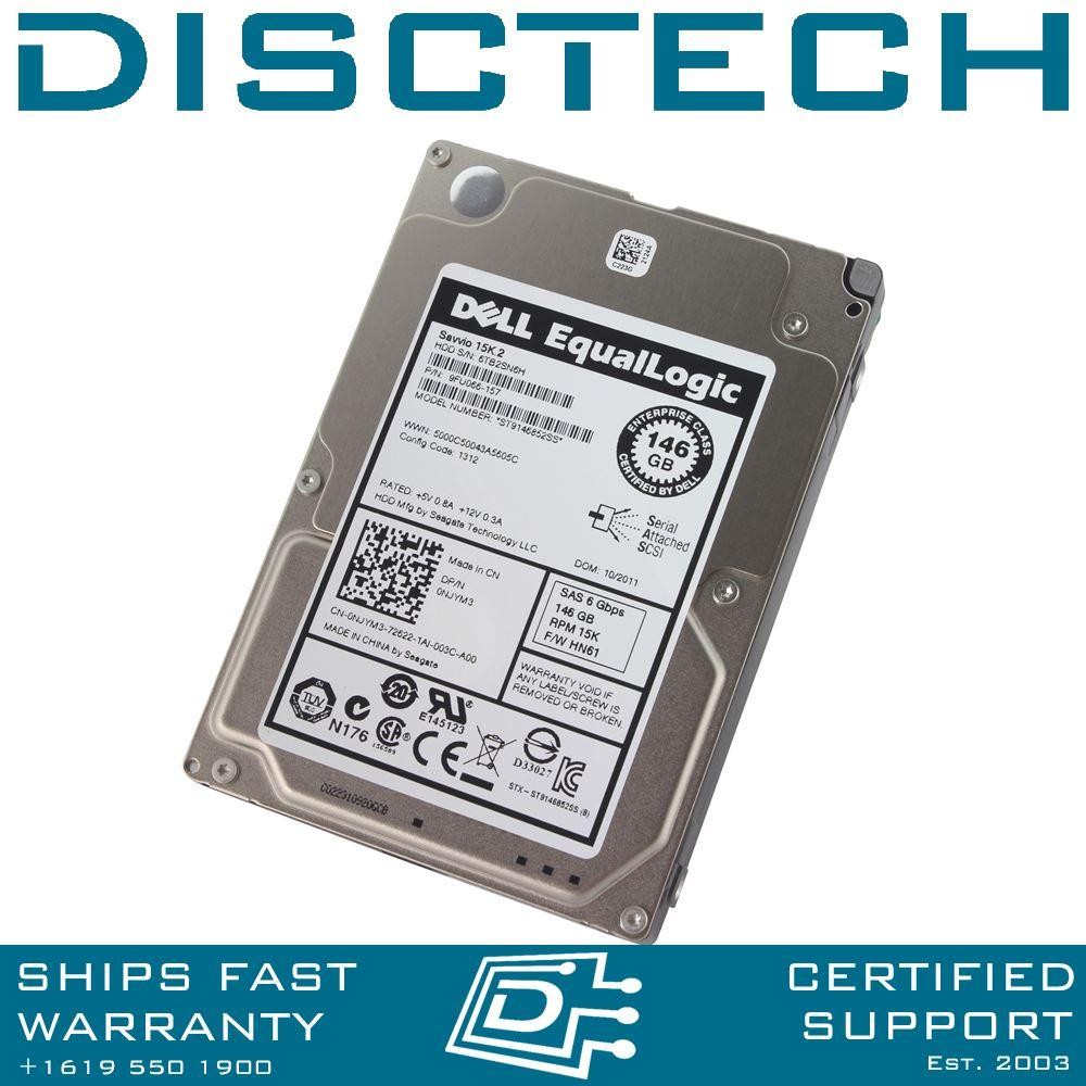 NEW Dell NJYM3 146GB 15K SAS SFF ST9146852SS Seagate Equallogic HDD