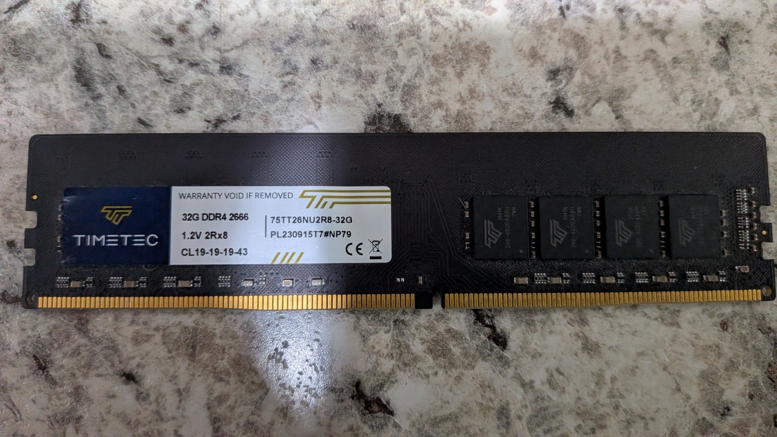 Timetec 75TT26NU2R8-32G 32GB DDR4-2666 UDIMM desktop RAM