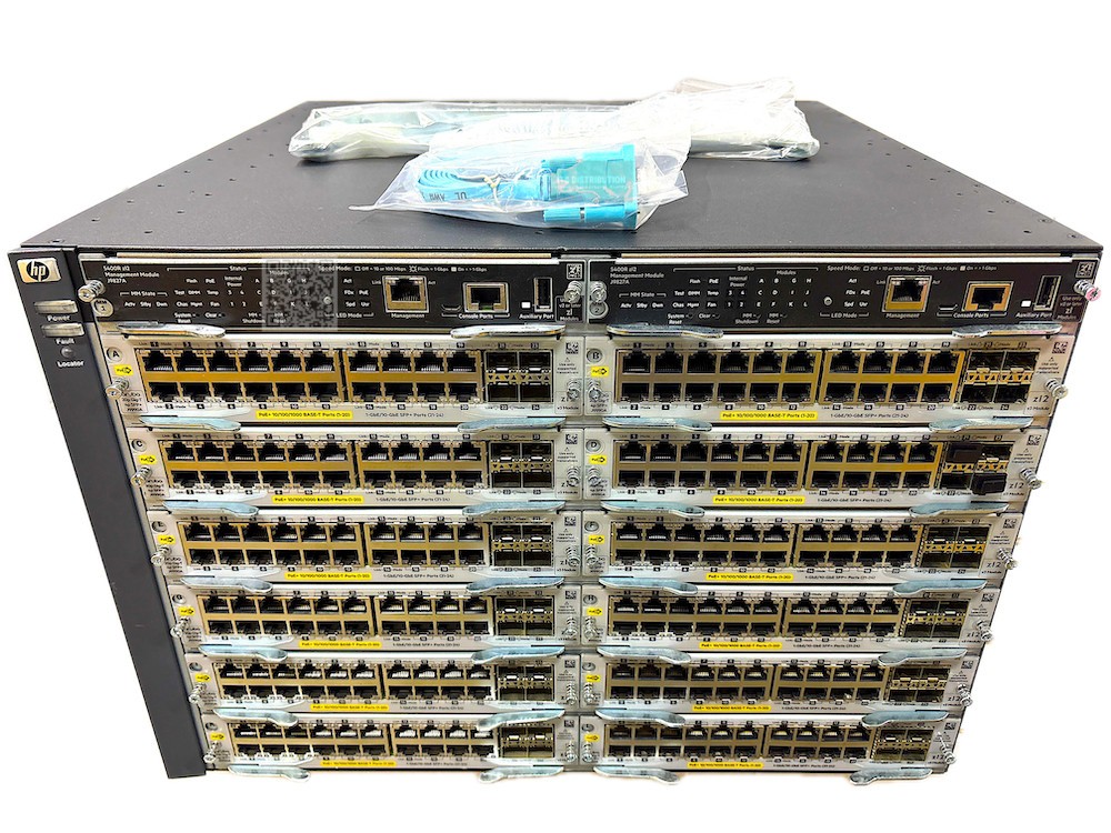 J9851A I HPE Aruba J9822A CTO 5412R v3 zl2 Switch 2x J9827A 12x J9990A 4x J9830B
