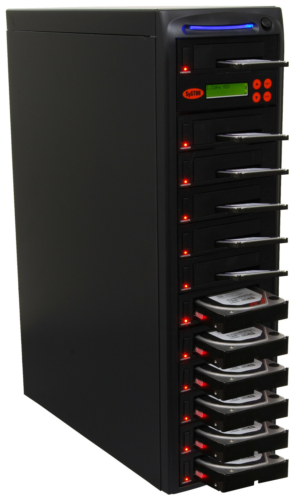 Systor 1:11 SATA 2.5 3.5" SSD HDD Hard Drive Duplicator Wiper 5.4GB/Min 2YR WRNT