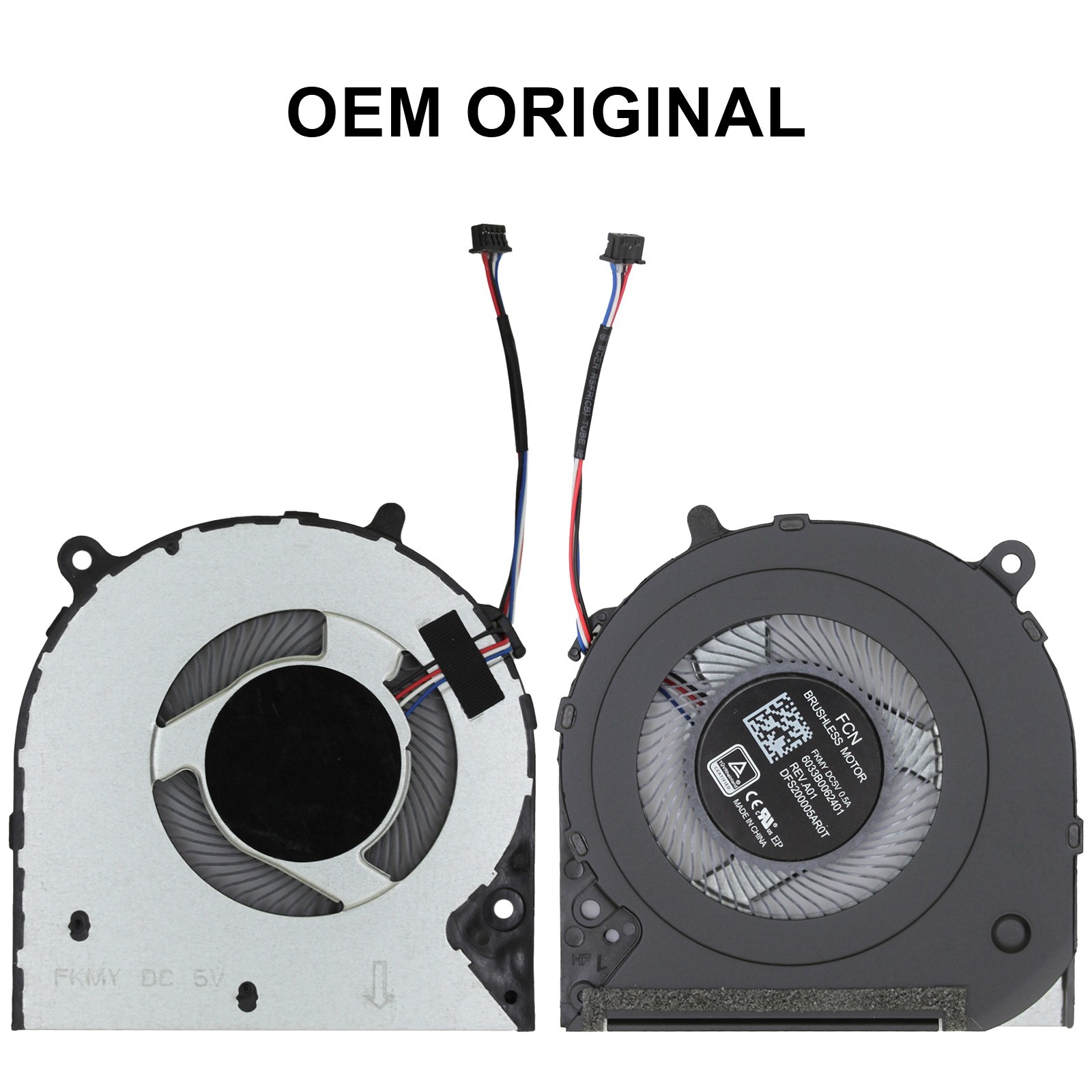 CPU Cooling Fan 6033B0062401 Replacement For HP Notebook 14-CF CK CM CR Series