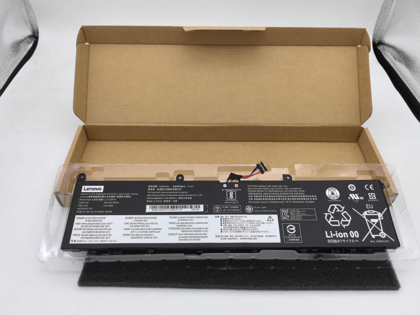 OEM Genuine L17C4P72 L18M4P71 01AY969 Battery For Lenovo ThinkPad P1 2018 Gen 1