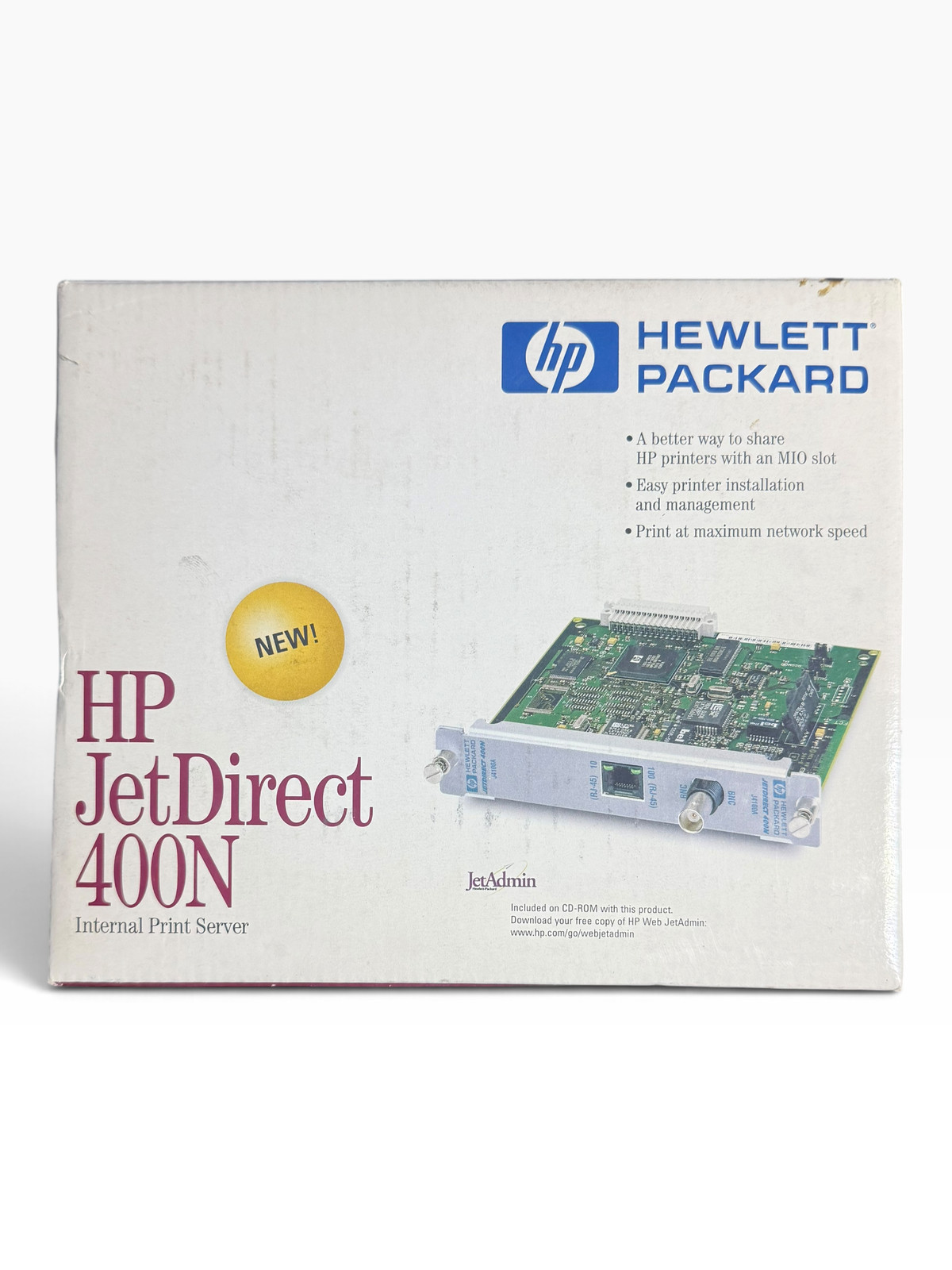 Hewlett Packard HP JetDirect 400N Internal Print Server Network Card MIO