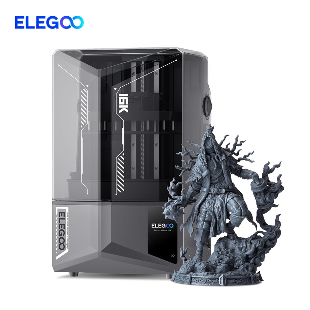 ELEGOO Saturn 4 Ultra 16K Resin LCD 3D Printer Heated Resin Tank Auto-Leveling