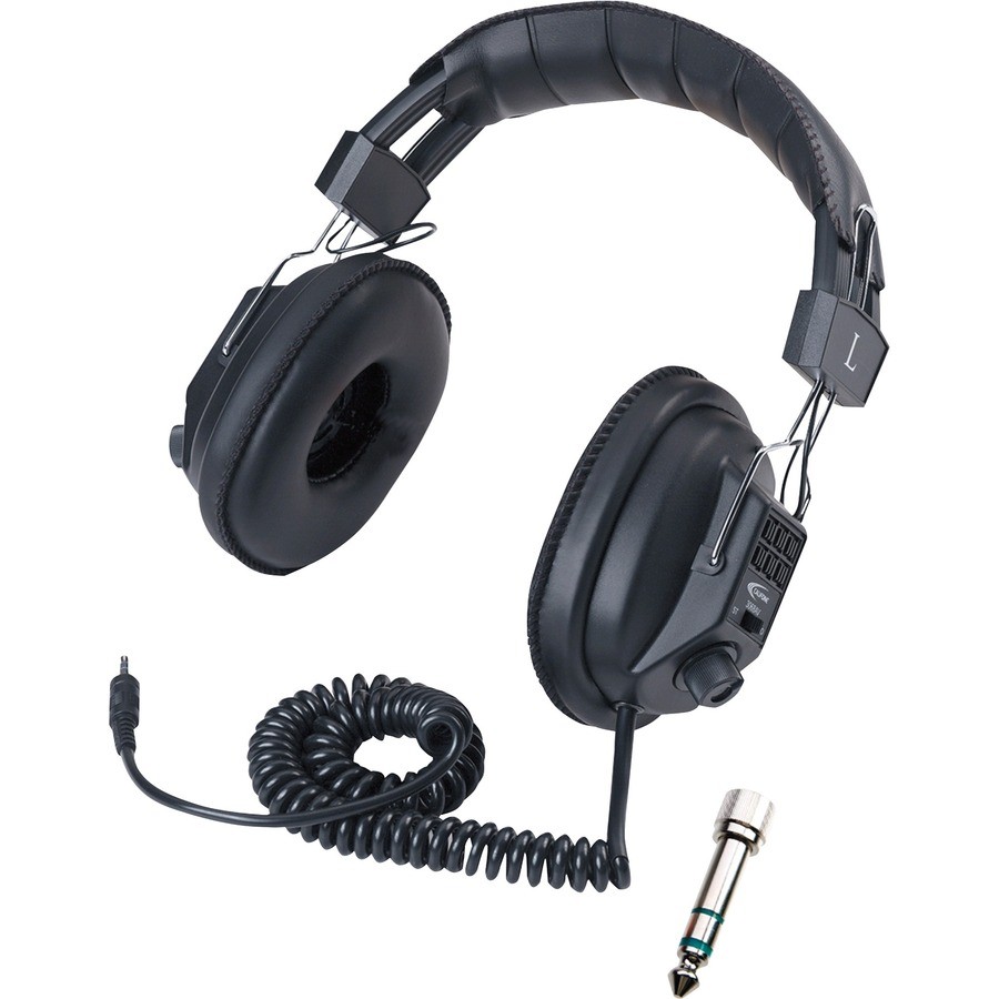 Califone 3068AV Switchable Stereo/Mono Over-Ear Headphones, 3.5MM Adapter