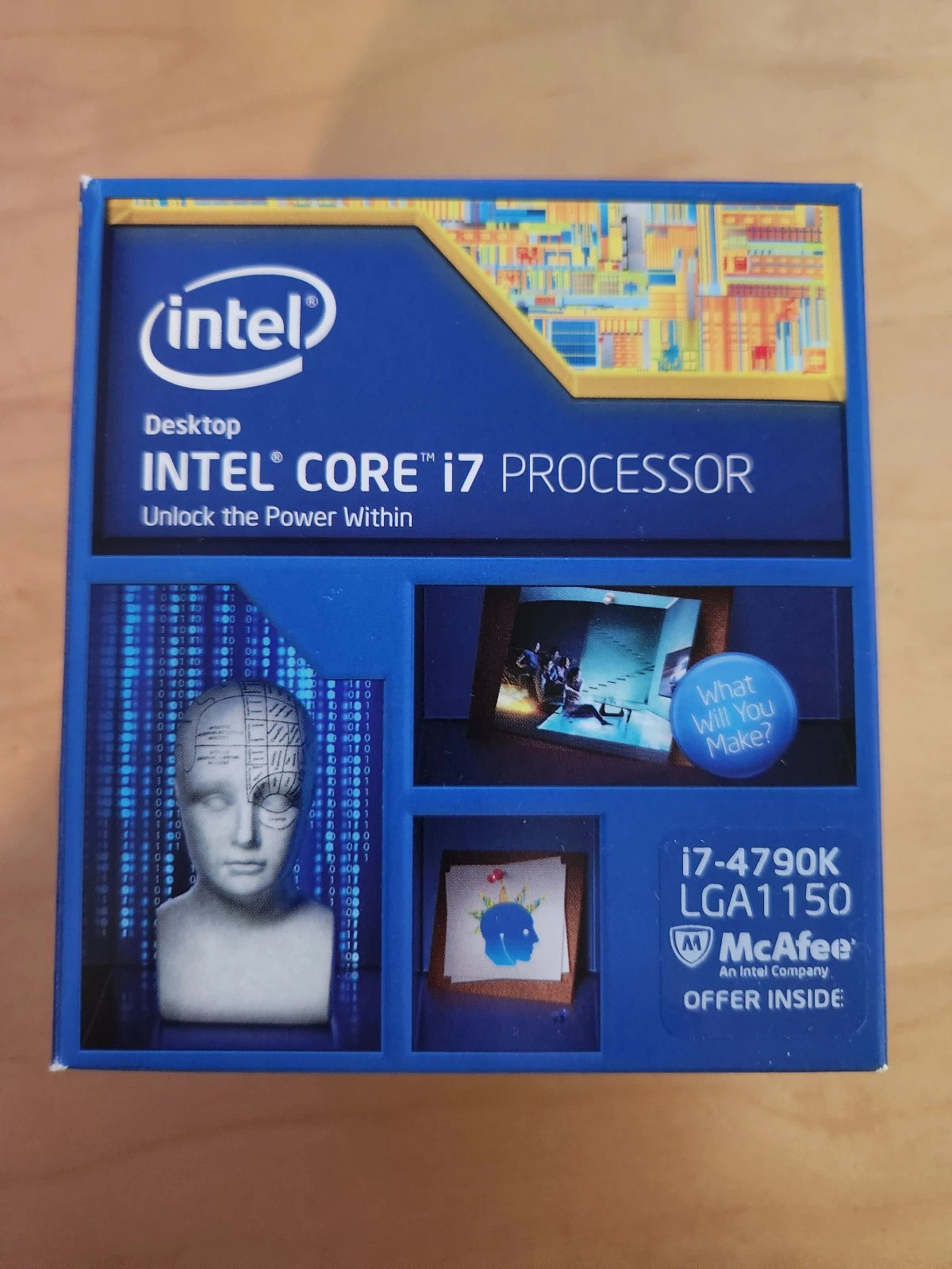 New in box Intel Core i7-4790K CPU 4.00 GHz Quad-Core LGA1150 SR219