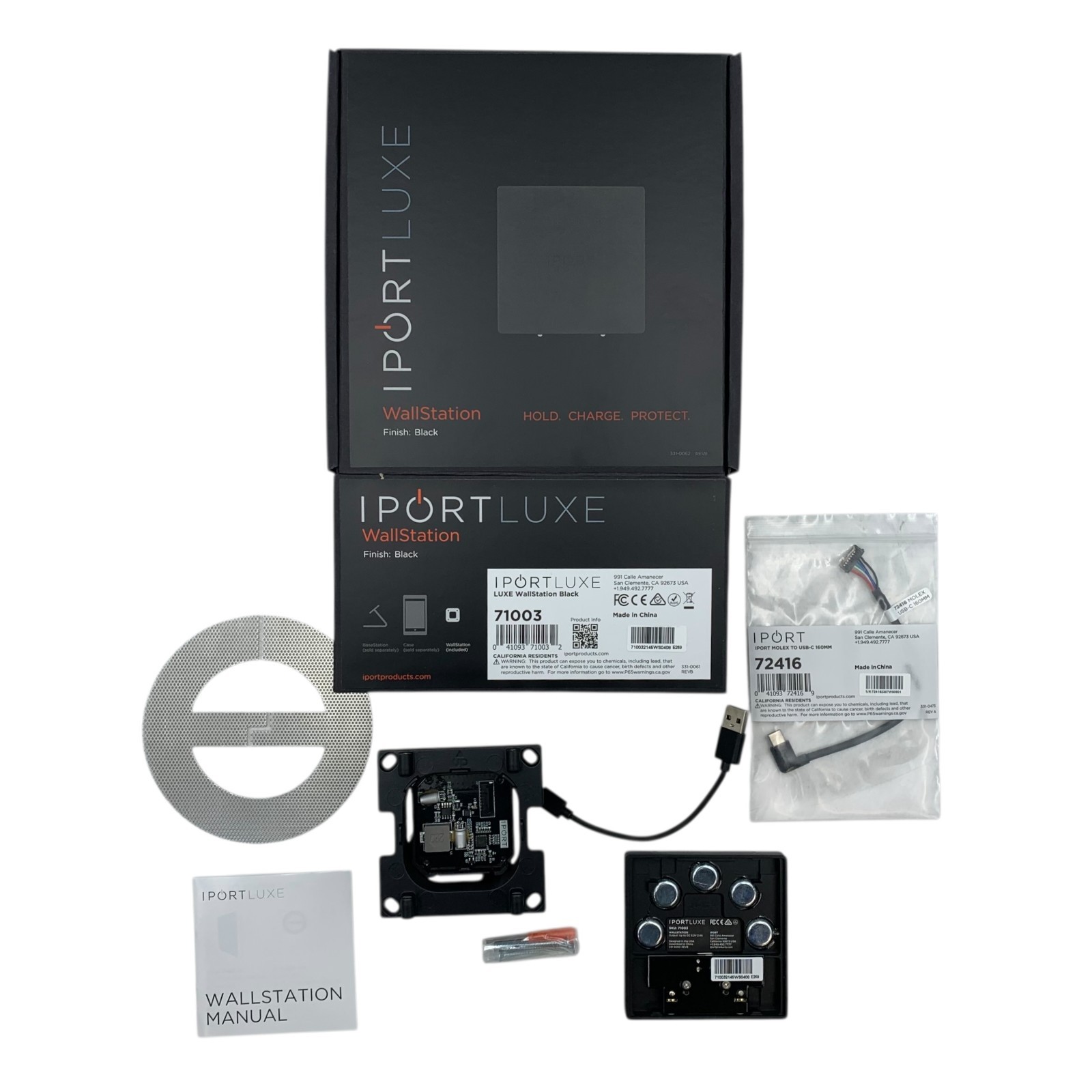 iPort LUXE 71003 Wall Station Wallstation LuxePort iPad Charger