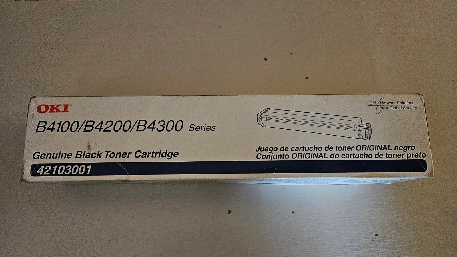 OKIDATA 42103001 - B4100, B4200, B4300, GENUINE BLACK TONER CARTRIDGE