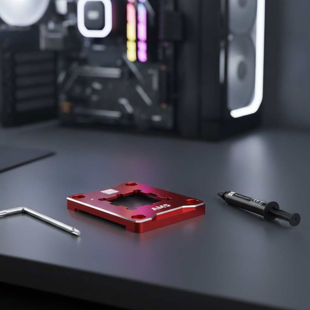 All-in-One ASF-RED AM5 CPU Frame: Non-Marking & High Efficiency Cooling Solution