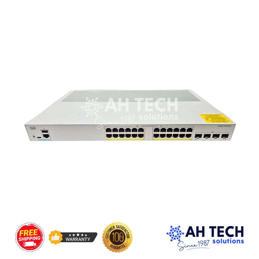 Cisco C1300-24P-4G Catalyst 1300 24-Port Gigabit PoE+ 195W Switch Refurbished