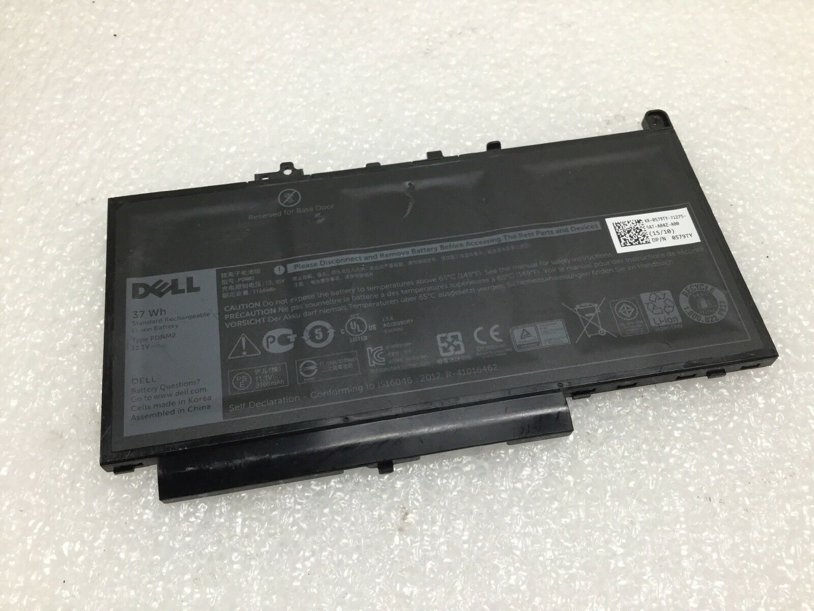 Original Dell PDNM2 37Wh Battery for Dell Latitude E7270 E7470 Laptop 0579TY