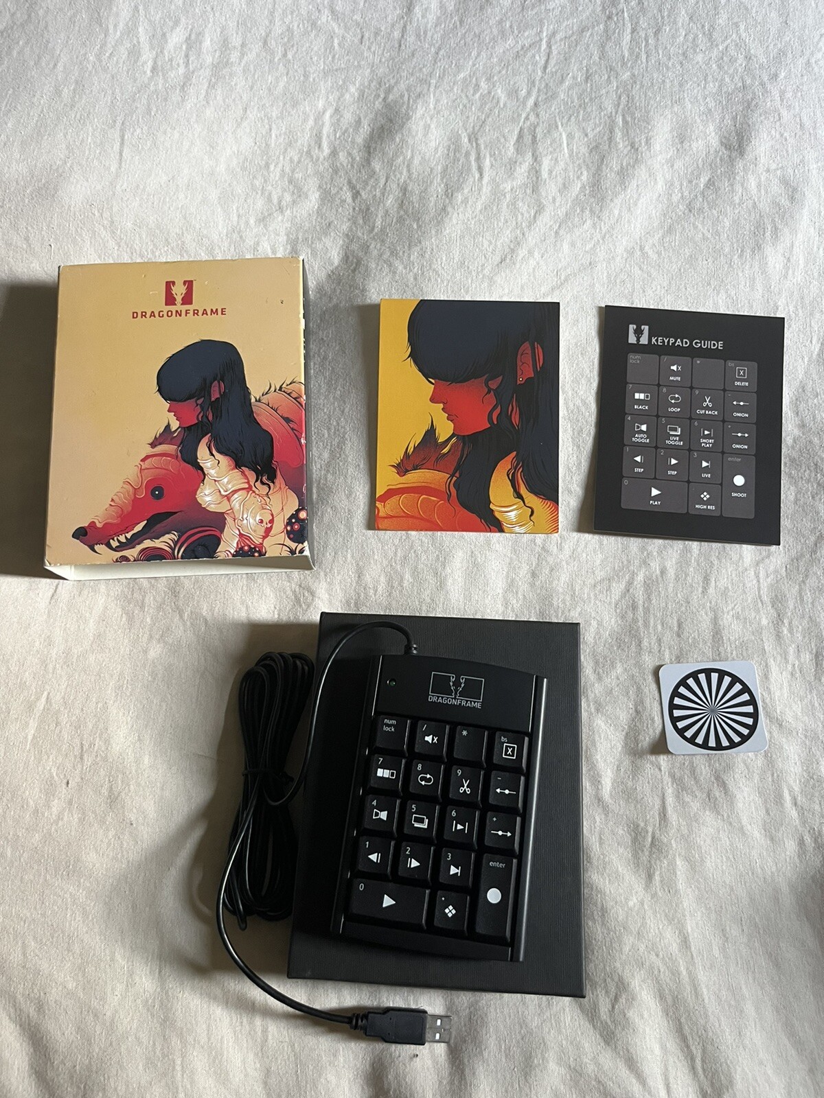 Dragonframe 4 DZED USB Keypad Controller DFK02 Stop Motion Animation No Software