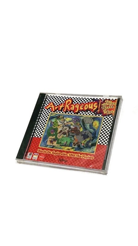 ArtRageous The Amazing World of Art Windows 95/Mac CD PC Game SoftKey 1995 New