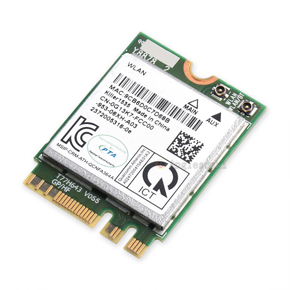 Dell Alienware 13 R2 17 Killer1535 Wireless 802.11ac+BT 4.1 WIFI WLAN Card VM1D6