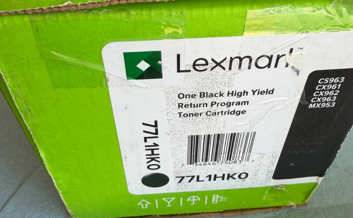 Lexmark 77L1HK0 Black High Capacity Toner Cartridge - Genuine OEM - Open Box